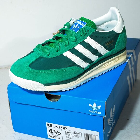 adidas Originals SL 72 RS Sneakers in Green / Core White - Deadstock / NIB - Picture 2 of 4